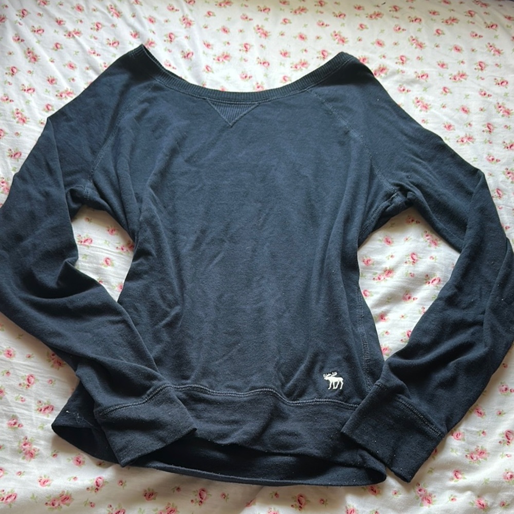 Abercrombie & Fitch Blue Relaxed Sweatshirt